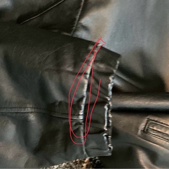 VNTG 80s Fidelity Lined Genuine Leather Jacket Zip out lining - Picture 14 of 14